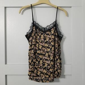 Flora Lace Cami - Black (XS) - WILD FABLE